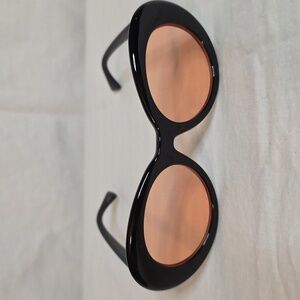 Black and Rose Colored Retro Women's Sunglasses